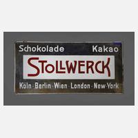 Emailleschild Stollwerck111
