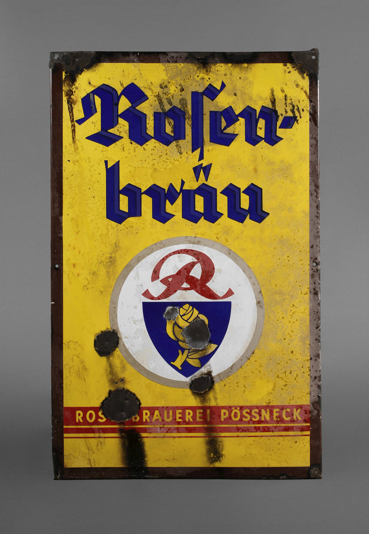 Emailleschild Rosenbräu
