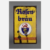 Emailleschild Rosenbräu111