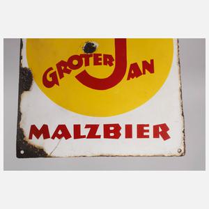 Emailleschild Groterjan