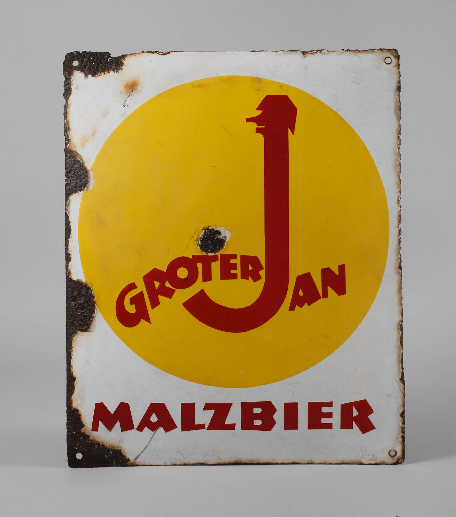 Emailleschild Groterjan
