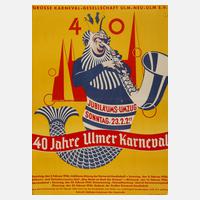 Plakat 1940er Jahre Ulmer Karneval111
