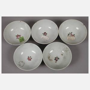 Fünf Schalen Famille verte