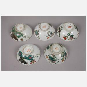 Fünf Schalen Famille verte