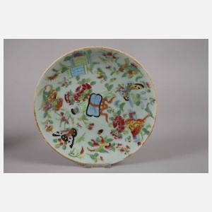 Zwei Zierteller Seladon