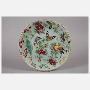 Zwei Zierteller Seladon