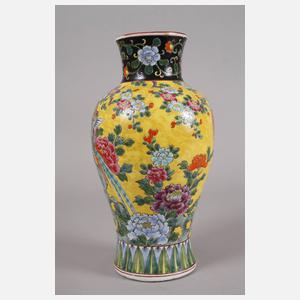 Vase Emaillemalerei