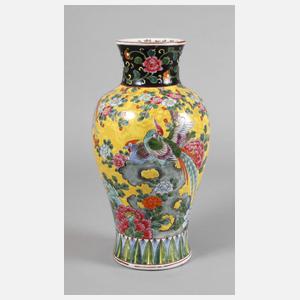 Vase Emaillemalerei
