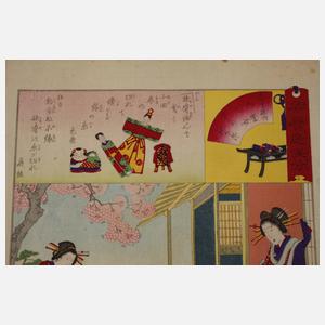 Farbholzschnitt Japan