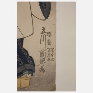 Farbholzschnitt Japan