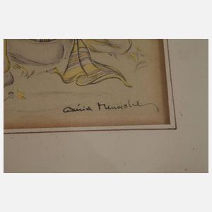 Fünf asiatische Papierarbeiten