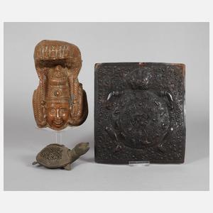 Konvolut indische Metallarbeiten