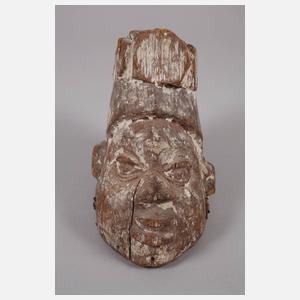 Kleine Aufsatzmaske der Yoruba