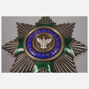 Hausorden vom Weißen Falken, Bruststern zum Großkreuz