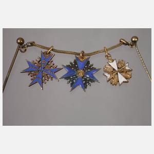 Frackkette mit Ordensminiaturen