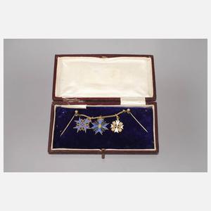 Frackkette mit Ordensminiaturen