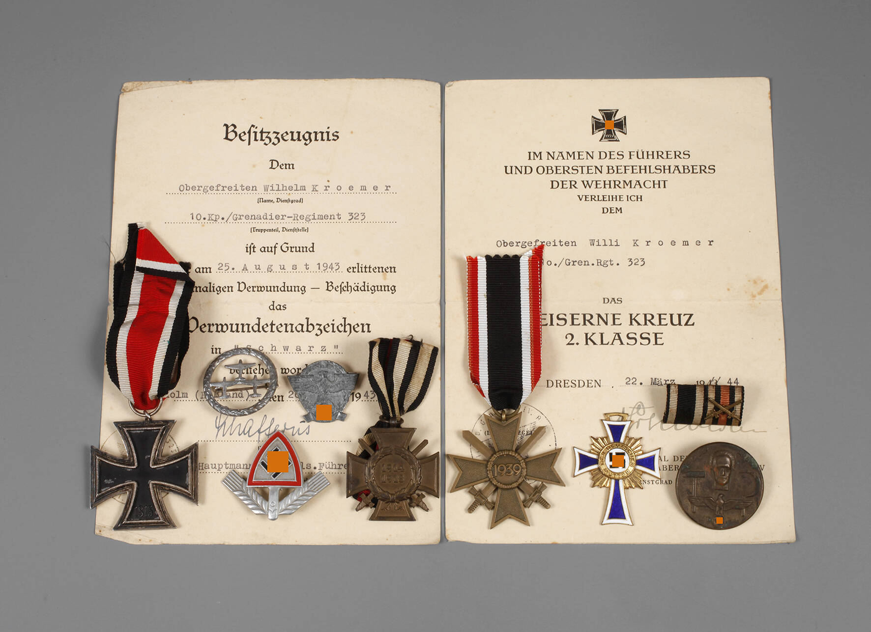 Konvolut Auszeichnungen 2. Weltkrieg