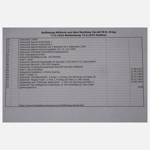 Ritterkreuznachlass Major Krieg