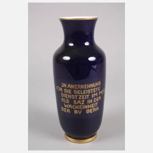 Porzellanvase Ehrengeschenk Staatssicherheitsdienst