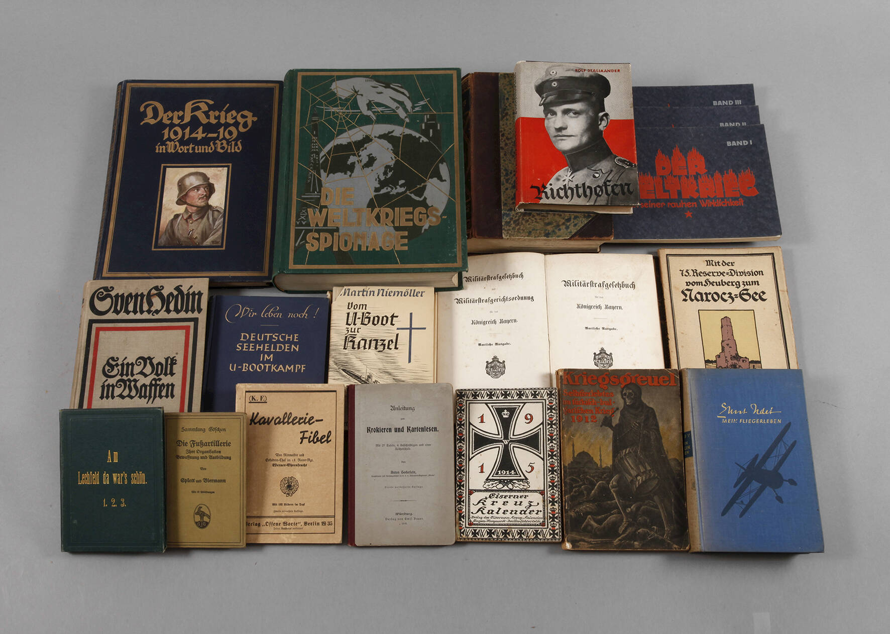 Konvolut Bücher 1. Weltkrieg