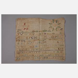 Stickmustertuch Biedermeier