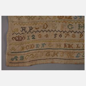 Stickmustertuch Biedermeier