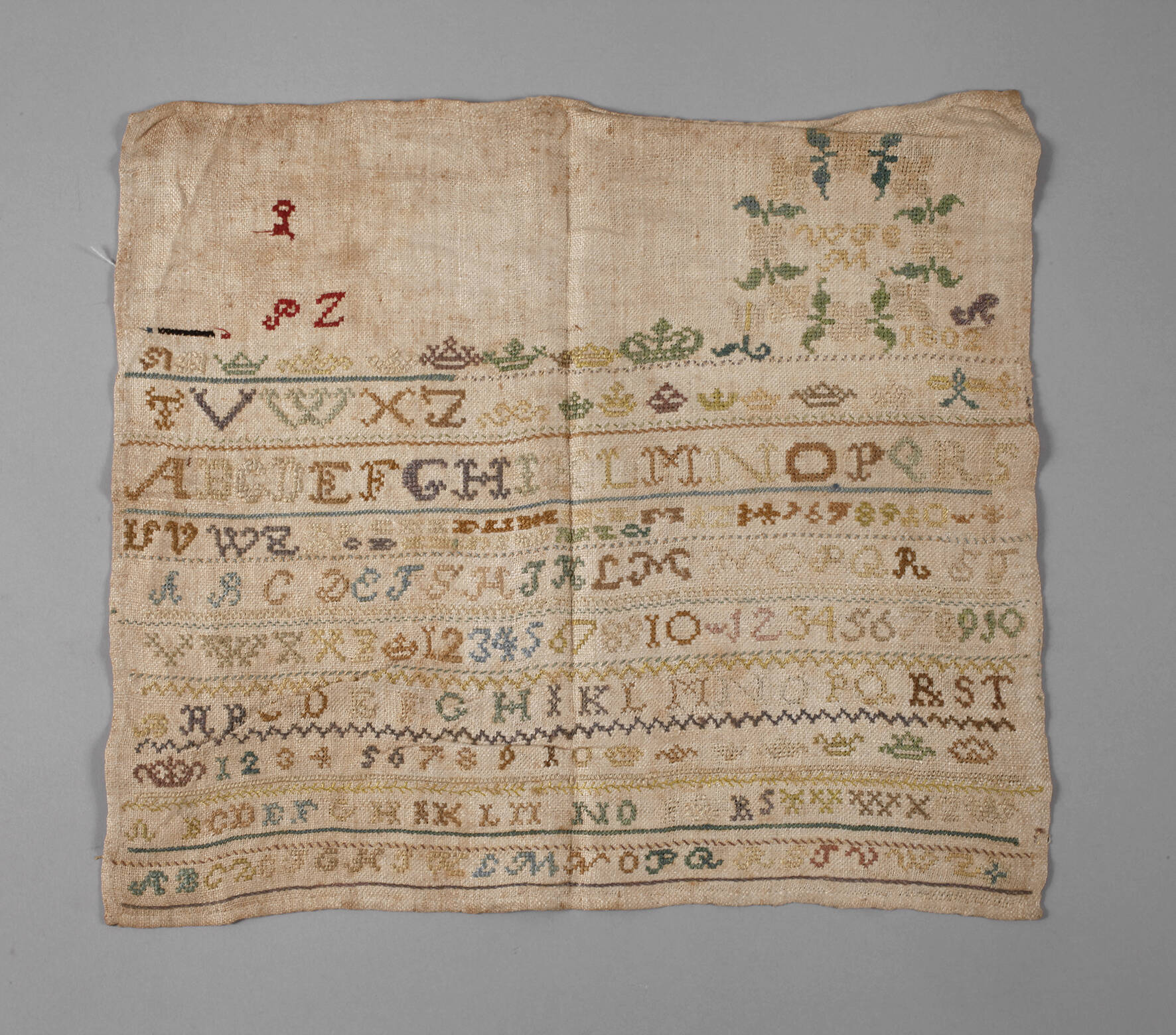 Stickmustertuch Biedermeier