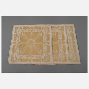 Drei Servietten Jugendstil