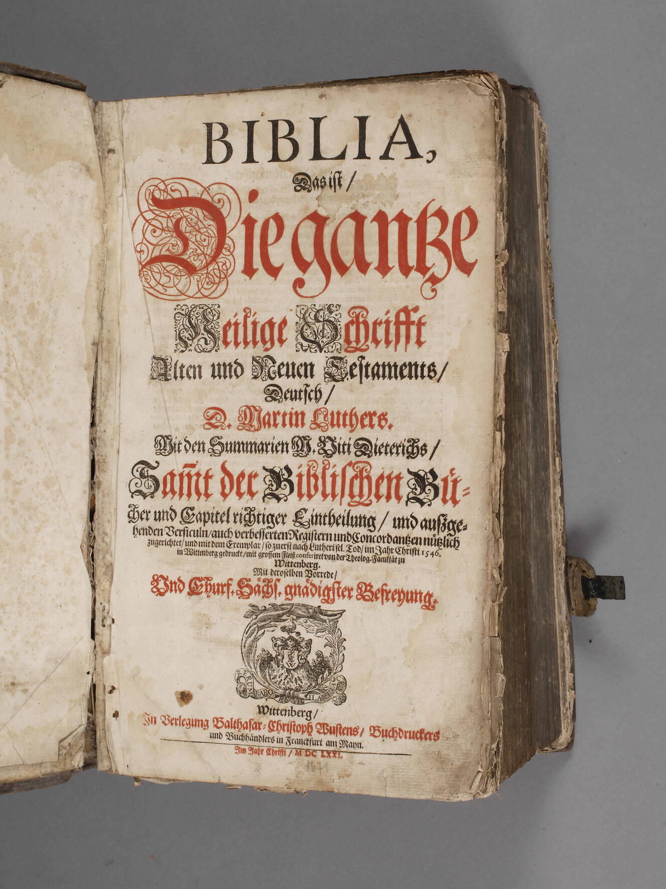 Bibel Wittenberg 1671