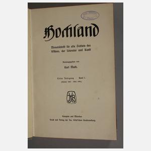 Zwölf Bände Hochland