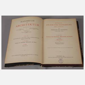 Zwei Bände Handbuch der Architektur