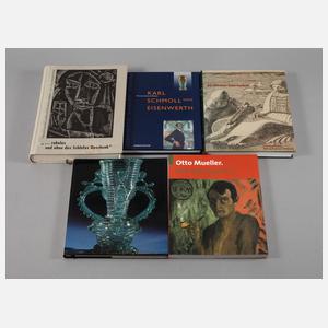 Konvolut Fachbücher Malerei, Grafik, Glaskunst