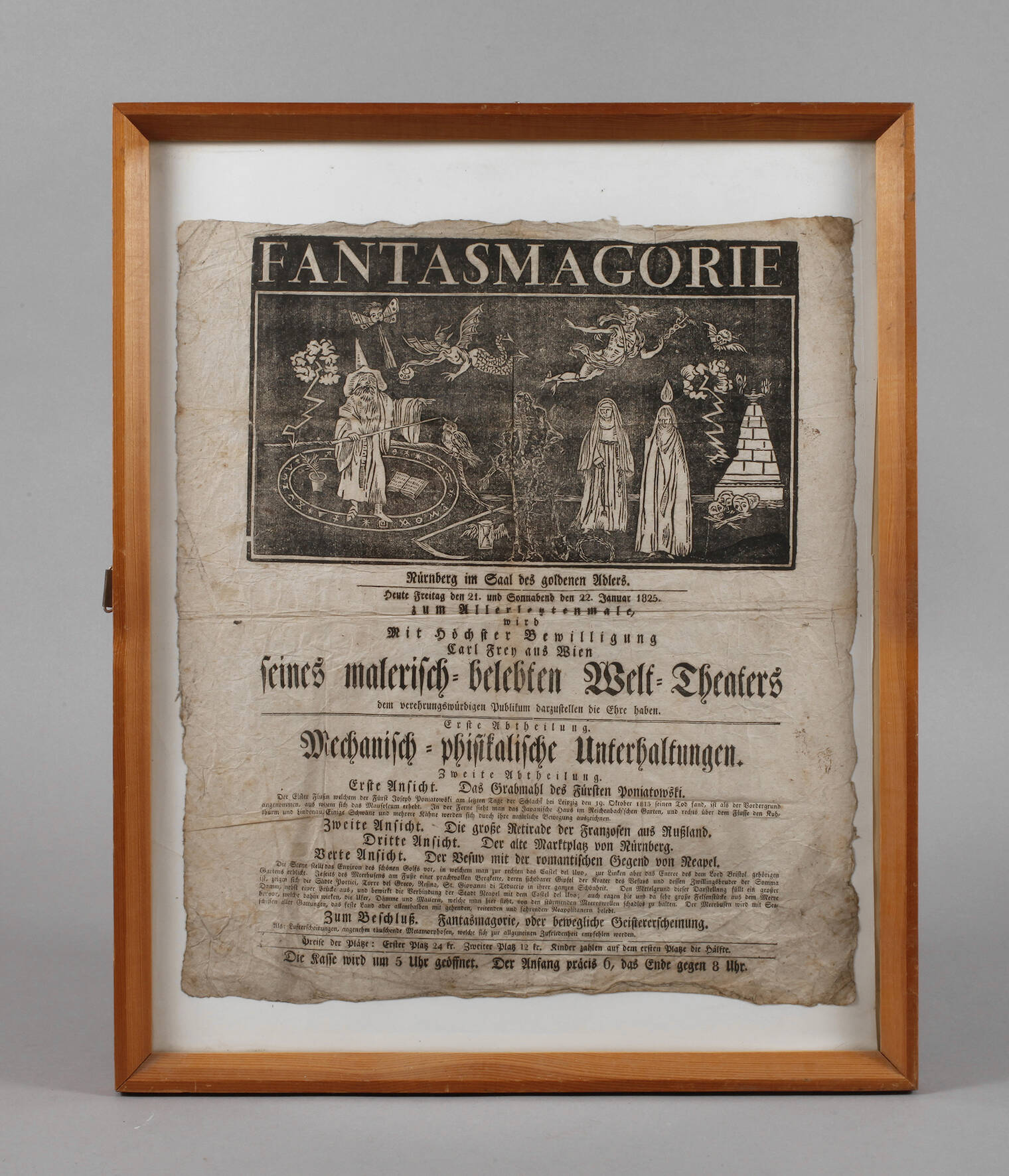 Theaterplakat "Fantasmagorie" 1825