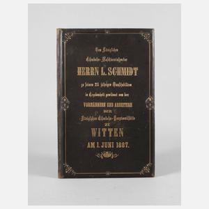 Urkunde zum 25-jährigen Dienstjubiläum