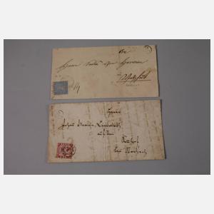 Konvolut alte Belege Baden