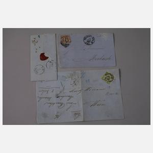 Konvolut alte Belege Baden