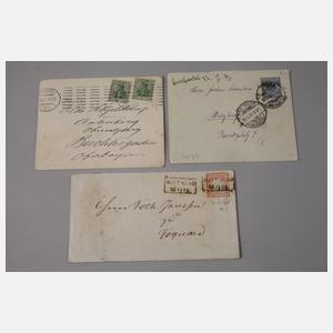 Konvolut Belege Altdeutschland