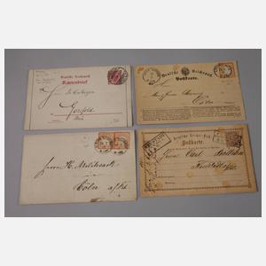 Konvolut Belege Altdeutschland