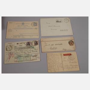 Konvolut Belege Deutsches Reich