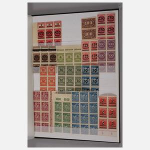 Sammlung Briefmarken Inflation