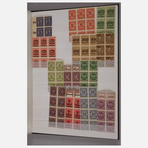 Sammlung Briefmarken Inflation