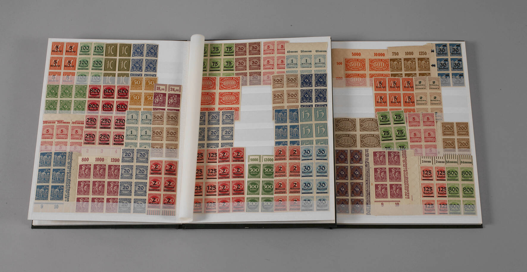 Sammlung Briefmarken Inflation