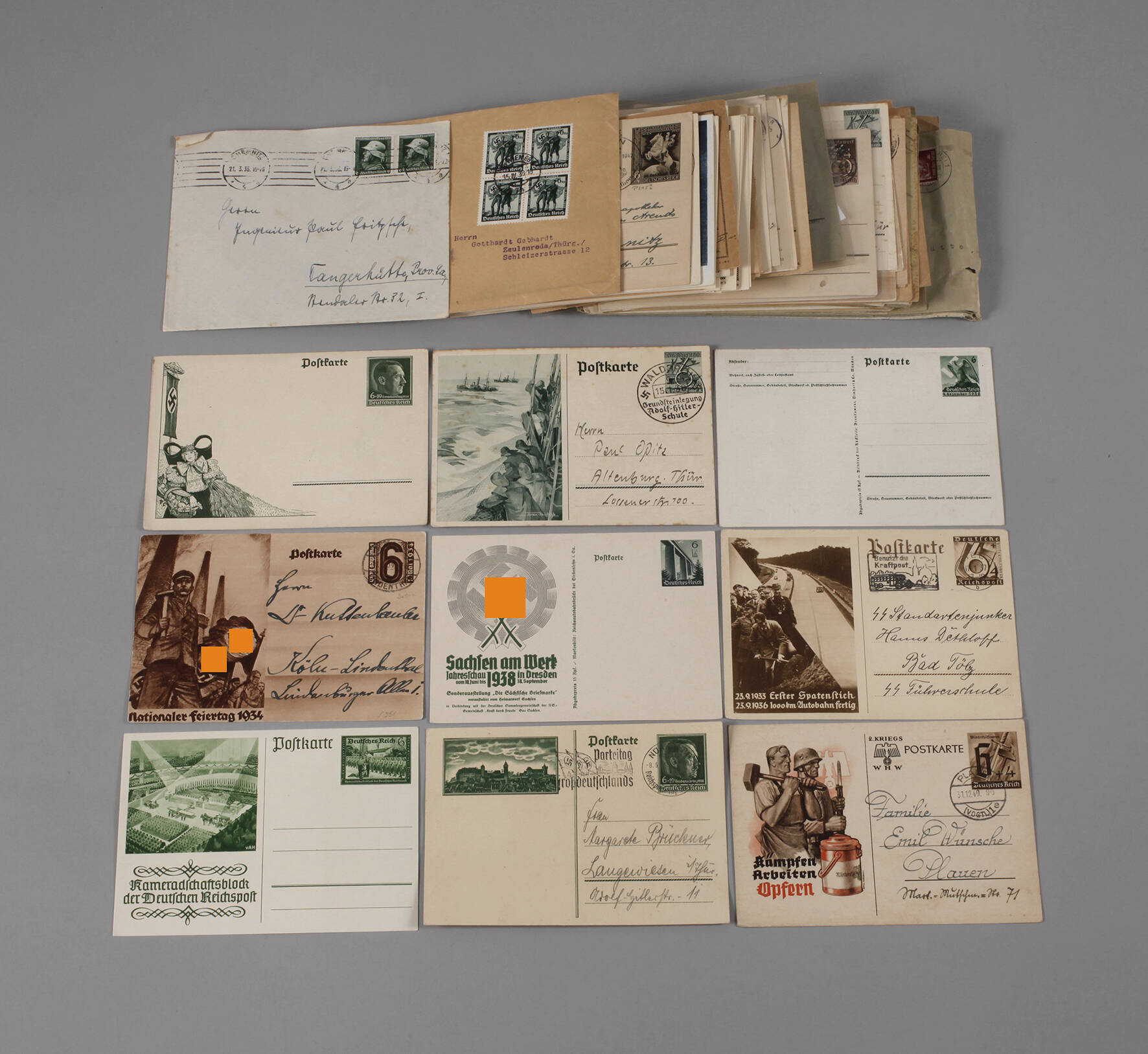 Konvolut alte Belege 3. Reich