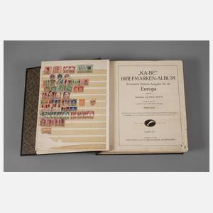 KABE Briefmarkenalbum Europa