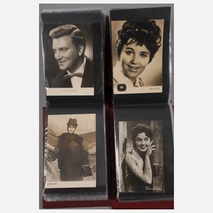 Zwei Ansichtskartenalben Schauspieler