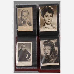 Zwei Ansichtskartenalben Schauspieler