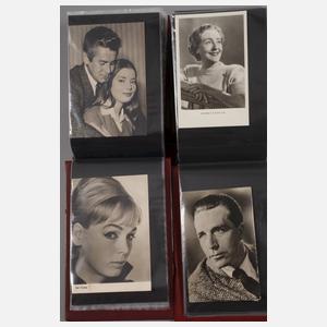 Zwei Ansichtskartenalben Schauspieler