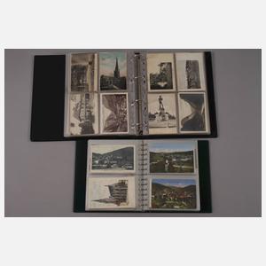 Zwei Ansichtskartenalben Europa