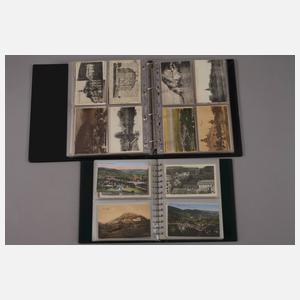 Zwei Ansichtskartenalben Europa