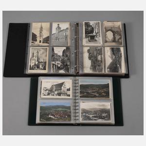 Zwei Ansichtskartenalben Europa